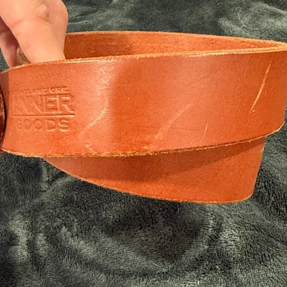 Tanner Goods Leather Belt, Size 30, Brown - Picture 9 of 10